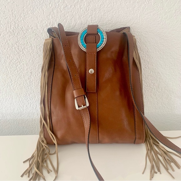 Chico’s Crossbody Fringe Bag By Sondra Robert’s - Picture 3 of 8